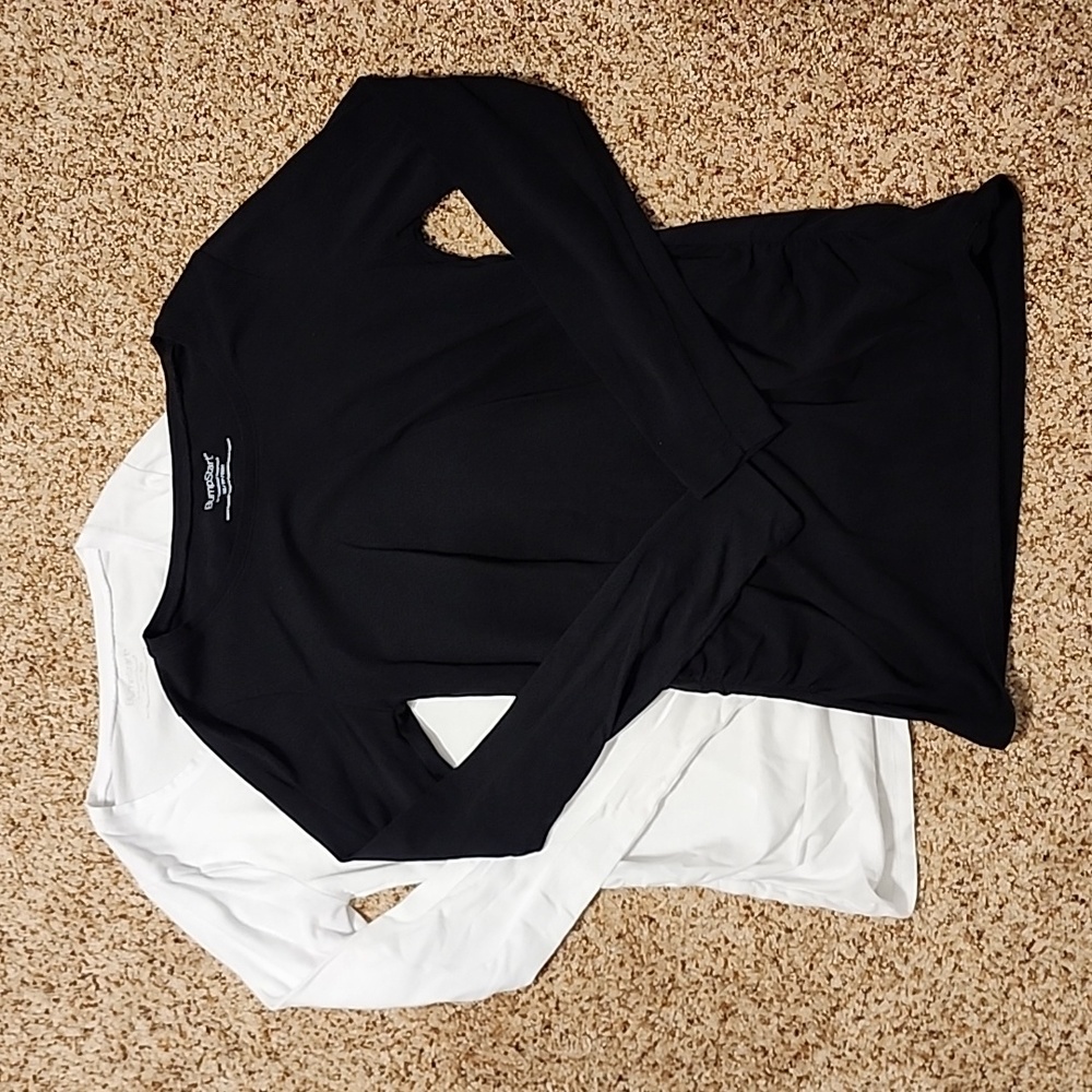 BumpStart by Motherhood Maternity Long Sleeve Shirts Set of Two
